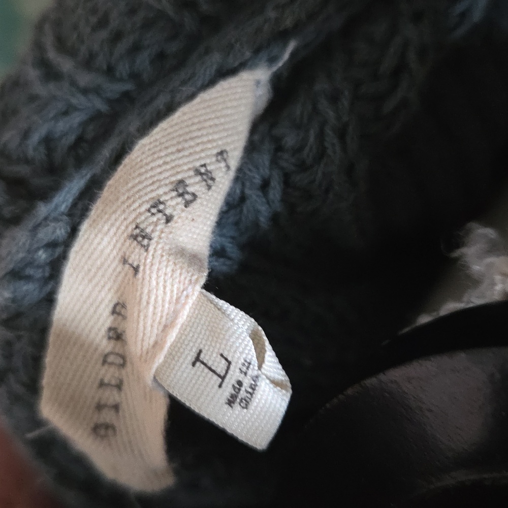 Gilded Intent Split Back Knit Sweater Hoodie Size… - image 5